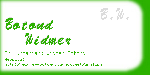 botond widmer business card